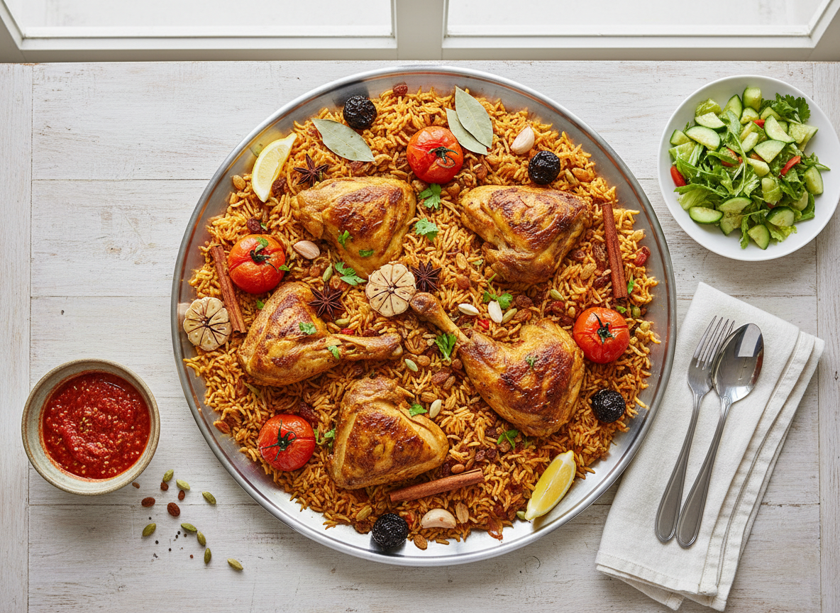 image for Kabsa - Saudi Arabian Spiced Rice with Lamb or Chicken