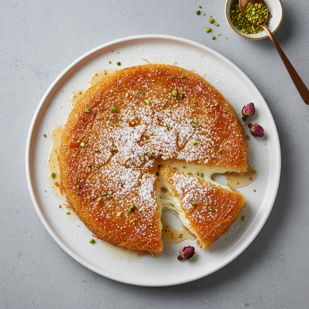 image for Kunafa - Middle Eastern Sweet Cheese Pastry