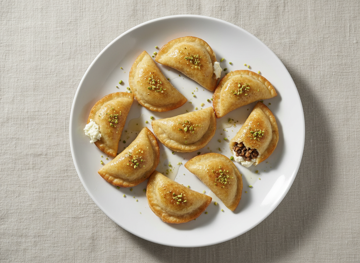 image for Qatayef – Sweet Stuffed Pancakes